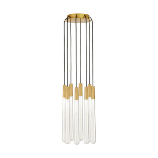 Buy natural-brass Pylon Outdoor (Damp) Chandelier by Visual Comfort Modern