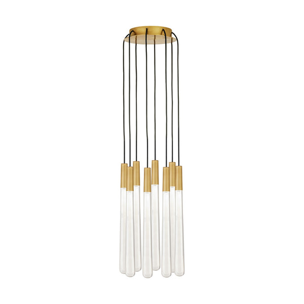 Pylon Outdoor (Damp) Chandelier by Visual Comfort Modern