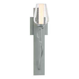 Buy vintage-platinum-with-seeded-glass-with-opal-diffuser-zs-glass-and-clear-seedy-shade Flora Sconce by Hubbardton Forge
