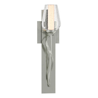 Buy sterling-with-seeded-glass-with-opal-diffuser-zs-glass-and-clear-seedy-shade Flora Sconce by Hubbardton Forge