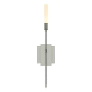 Buy sterling-and-white-shade Lisse Sconce by Hubbardton Forge