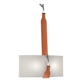 Buy black-with-flax-shade-se-glass-and-white-shade Saratoga Sconce by Hubbardton Forge