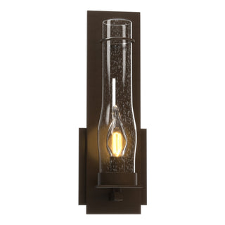 Buy oil-rubbed-bronze-with-seeded-clear-glass-ii-glass-and-clear-seedy-shade New Town Sconce by Hubbardton Forge