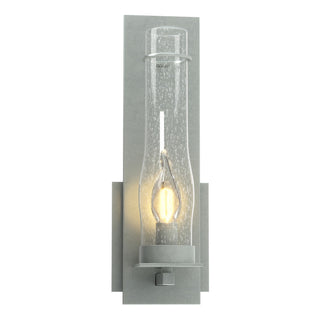 Buy vintage-platinum-with-seeded-clear-glass-ii-glass-and-clear-seedy-shade New Town Sconce by Hubbardton Forge