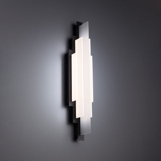 Buy black-and-white-shade Nouveau Sconce by W.A.C. Lighting