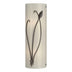Oil Rubbed Bronze with Ivory Art Glass (CC) Glass and White Shade