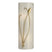 Modern Brass with Ivory Art Glass (CC) Glass and White Shade