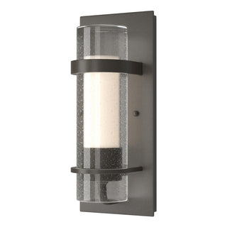 Buy dark-smoke-with-seeded-glass-with-opal-diffuser-zs-glass-and-clear-seedy-shade Torch Sconce by Hubbardton Forge