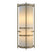 Modern Brass with Ivory Art Glass (CC) Glass and White Shade