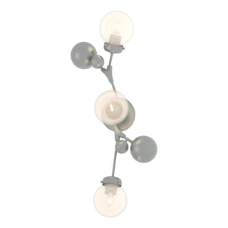 Buy vintage-platinum-with-opaline-glass-wf-glass-and-white-shade Sprig Sconce by Hubbardton Forge
