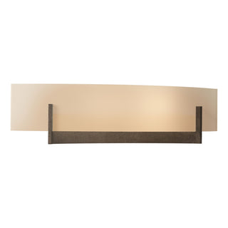 Buy bronze-with-sand-glass-ss-glass-and-amber-brown-shade Axis Sconce by Hubbardton Forge