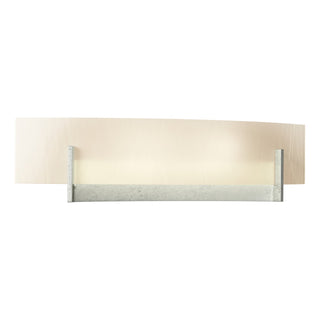 Buy sterling-with-white-art-glass-bb-glass-and-white-shade Axis Sconce by Hubbardton Forge