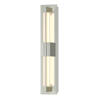 Buy sterling-with-clear-glass-zm-glass-and-clear-shade Axis Sconce by Hubbardton Forge