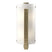 Modern Brass with White Art Glass (BB) Glass and White Shade