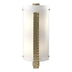 Modern Brass with White Art Glass (BB) Glass and White Shade