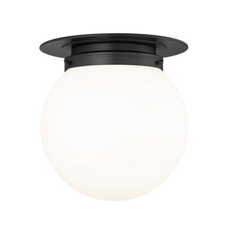 Buy matte-black Calhoun Outdoor (Damp) Flush Mount Ceiling Light by Z-Lite