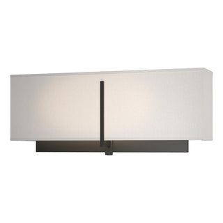Buy black-with-flax-shade-se-glass-and-white-shade Exos Sconce by Hubbardton Forge