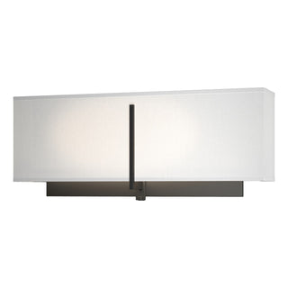 Buy black-with-natural-anna-shade-sf-glass-and-white-shade Exos Sconce by Hubbardton Forge