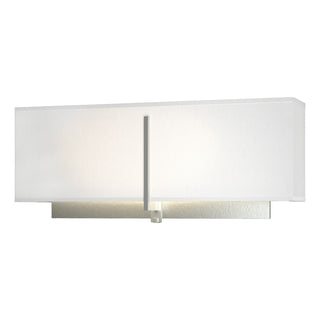 Buy vintage-platinum-with-natural-anna-shade-sf-glass-and-white-shade Exos Sconce by Hubbardton Forge