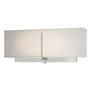 Buy sterling-with-flax-shade-se-glass-and-white-shade Exos Sconce by Hubbardton Forge