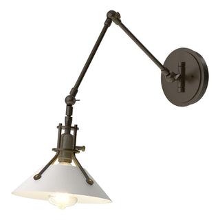 Buy oil-rubbed-bronze-and-metal-shade Henry Sconce by Hubbardton Forge