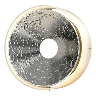 Buy sterling-with-opal-glass-gg-glass-and-white-shade Oculus Sconce by Hubbardton Forge