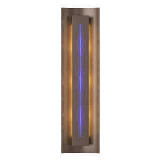 Buy bronze-with-blue-glass-ee-glass Gallery Sconce by Hubbardton Forge
