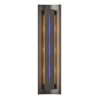 Buy oil-rubbed-bronze-with-blue-glass-ee-glass-and-blue-shade Gallery Sconce by Hubbardton Forge