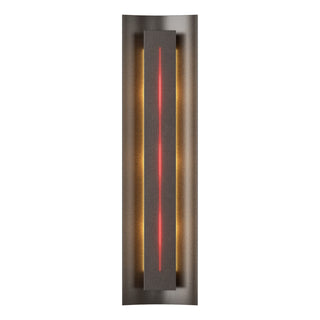Buy oil-rubbed-bronze-with-red-glass-rr-glass-and-red-shade Gallery Sconce by Hubbardton Forge