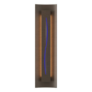 Buy bronze-with-blue-glass-ee-glass-and-blue-shade Gallery Sconce by Hubbardton Forge