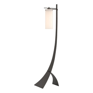 Buy oil-rubbed-bronze-with-opal-glass-gg-glass-and-white-shade Stasis Floor Lamp by Hubbardton Forge