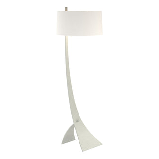 Buy vintage-platinum-with-natural-anna-shade-sf-glass-and-white-shade Stasis Floor Lamp by Hubbardton Forge