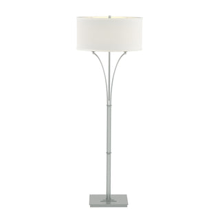 Buy vintage-platinum-with-natural-anna-shade-sf-glass-and-white-shade Formae Floor Lamp by Hubbardton Forge