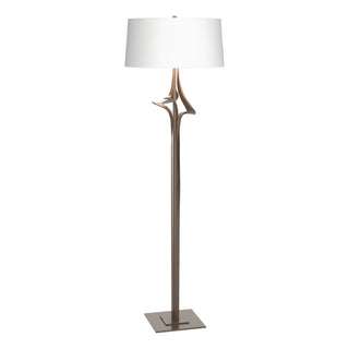 Buy bronze-with-natural-anna-shade-sf-glass-and-white-shade Antasia Floor Lamp by Hubbardton Forge