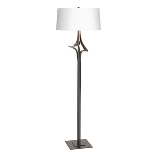 Buy oil-rubbed-bronze-with-natural-anna-shade-sf-glass-and-white-shade Antasia Floor Lamp by Hubbardton Forge