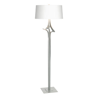 Buy vintage-platinum-with-natural-anna-shade-sf-glass-and-white-shade Antasia Floor Lamp by Hubbardton Forge