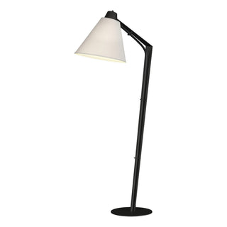 Buy black-with-natural-anna-shade-sf-glass-and-white-shade Reach Floor Lamp by Hubbardton Forge
