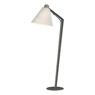 Buy natural-iron-with-natural-anna-shade-sf-glass-and-white-shade Reach Floor Lamp by Hubbardton Forge