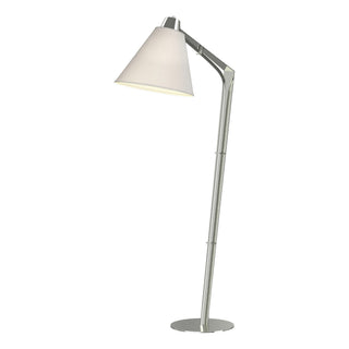 Buy sterling-with-natural-anna-shade-sf-glass-and-white-shade Reach Floor Lamp by Hubbardton Forge