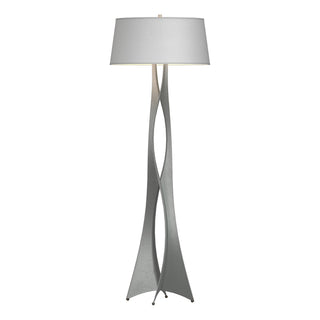 Buy vintage-platinum-with-natural-anna-shade-sf-glass-and-white-shade Moreau Floor Lamp by Hubbardton Forge