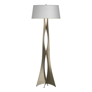 Buy soft-gold-with-natural-anna-shade-sf-glass-and-white-shade Moreau Floor Lamp by Hubbardton Forge