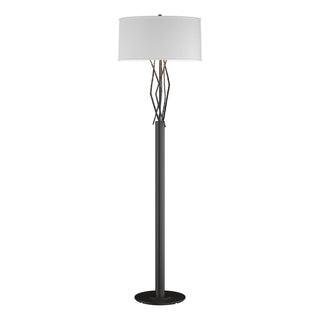 Buy black-with-natural-anna-shade-sf-glass-and-white-shade Brindille Floor Lamp by Hubbardton Forge
