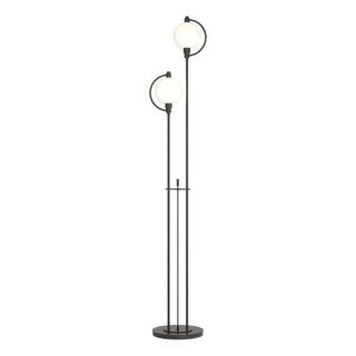 Buy oil-rubbed-bronze-with-opal-glass-gg-glass-and-white-shade Pluto Floor Lamp by Hubbardton Forge