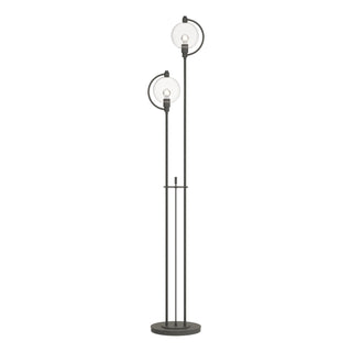 Buy natural-iron-with-clear-glass-zm-glass-and-clear-shade Pluto Floor Lamp by Hubbardton Forge