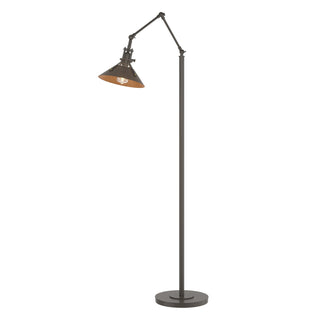 Buy dark-smoke-and-amber-brown-shade Henry Floor Lamp by Hubbardton Forge