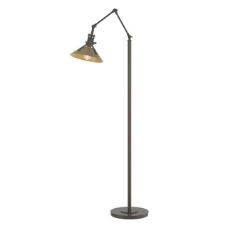 Buy dark-smoke-and-brass-gold-shade Henry Floor Lamp by Hubbardton Forge