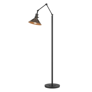 Buy black-and-amber-brown-shade Henry Floor Lamp by Hubbardton Forge