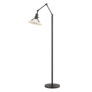 Buy oil-rubbed-bronze-and-white-shade Henry Floor Lamp by Hubbardton Forge