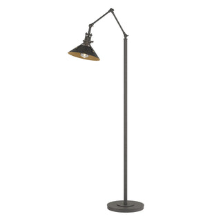 Buy natural-iron-and-black-shade Henry Floor Lamp by Hubbardton Forge