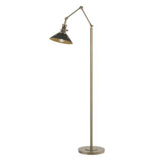 Buy soft-gold-and-black-shade Henry Floor Lamp by Hubbardton Forge